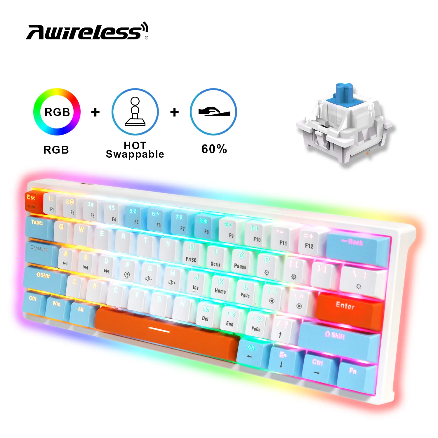wholesale price switch 61 keys mechanical gaming keyboard china wholesale mechanical keyboard with switches