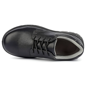 Black Steel Toe Safety Shoes Genuine Leather <b>Men</b> Work <b>Boots</b> <b>Waterproof</b> Breathable Anti Slip Industrial Footwear Anti Static Gear - Product Image 3