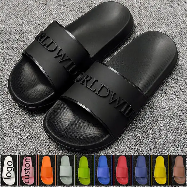 Shenzhen Slipper Customised Slides Sandals For Lower Guys Squishy Slippers Colorful Rimestome Printed Logo Terlik