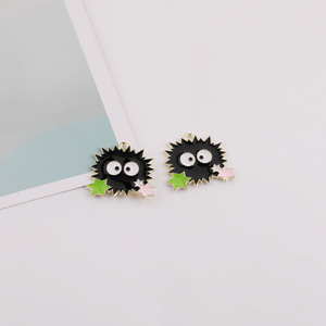 Pendentif en alliage briquette de charbon noir, thème Spirited Away (le film d'animation japonais), breloques pour la décoration de bracelets et colliers DIY - Product Image 2