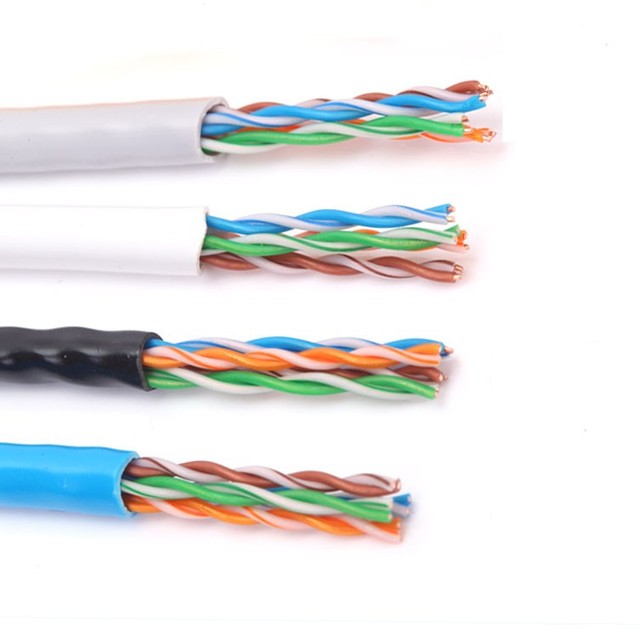 CAT5E Ethernet Cable 1000ft UTP COPPER Network POE CCTV Camera Cable 305m White/Yellow/Blue/Black/Gray Data Networking Lead