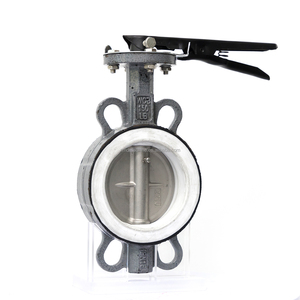Vanne papillon à levier DN50 à joint wafer, directement de l'usine, avec <span class=keywords><strong>disque</strong></span> en CF8 <span class=keywords><strong>et</strong></span> revêtement en PTFE - Product Image 3