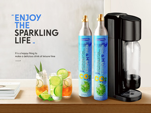 Ev yapımı kokteyller için düşük maliyetli tek kullanımlık <span class=keywords><strong>CO2</strong></span> tüpü, gazlı su için gıda sınıfı <span class=keywords><strong>CO2</strong></span> gaz tüpü - Product Image 6