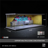 1: 64 Seaside Summer Cool Graffiti Theme Series Light Edition Scene Model