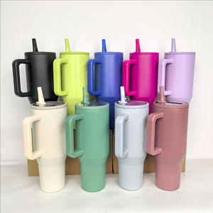 Gobelet en verre de 40 oz OEM/ODM par sublimation, style classique, avec couvercle anti-fuite et paille, idéal pour le vin, les jus, la bière et les fêtes - Product Image 1