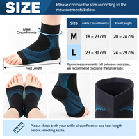Manchons de compression pour cheville avec soutien de la voûte plantaire, chaussettes de maintien du pied pour fasciite plantaire, course à pied, fitness, sports, logo personnalisé