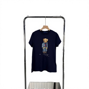 R ~ L26 เสื้อยืดผู้หญิงฤดูร้อนใหม่สไตล์เกาหลีแขนสั้นคอกลมผ้าฝ้ายคลาสสิกพิมพ์ลายสัตว์ความยาวปกติ - Product Image 3