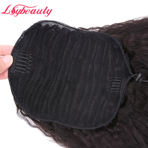 Lsy Naturale Kinky Lisci Con Coulisse <span class=keywords><strong>Coda</strong></span> <span class=keywords><strong>di</strong></span> <span class=keywords><strong>Cavallo</strong></span> 100% del Virgin Del Brasiliano Dei Capelli Umani <span class=keywords><strong>di</strong></span> Estensione <span class=keywords><strong>Coda</strong></span> <span class=keywords><strong>di</strong></span> <span class=keywords><strong>Cavallo</strong></span> <span class=keywords><strong>Per</strong></span> Le Donne Nere - Product Image 3