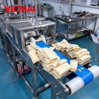 Ligne de production automatique de burritos et de rouleaux de printemps Ortilla, machine à fabriquer des enveloppes de pain plat pour les boulangeries