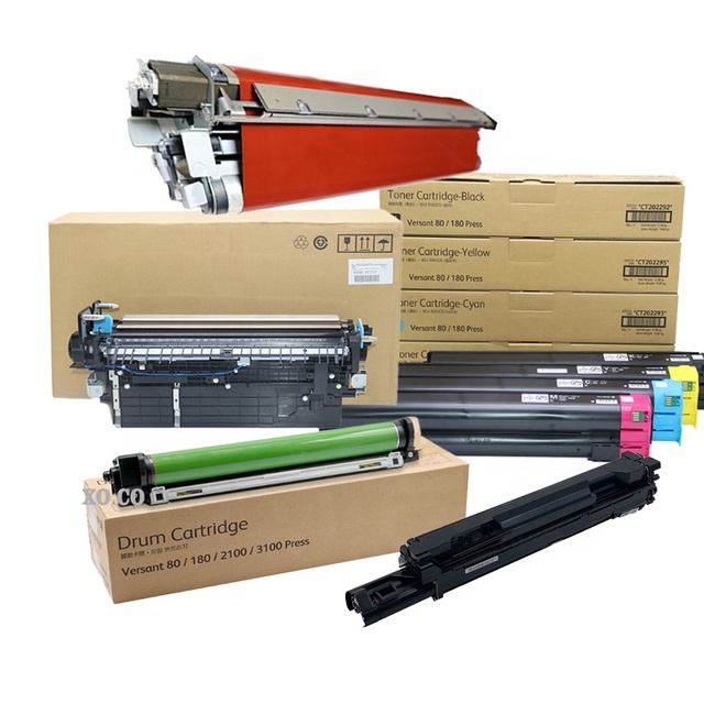 V80/V180 Toner Spare Parts Fuser Film Drum 2nd BTR Transfer Belt Developer Unit for Xerox Versant 80 180 280 2100 Press Printer