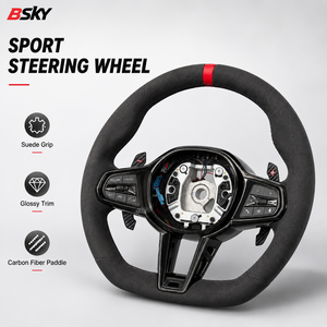 Venta Directa de Fábrica, Volante de Alcántara de Alta Calidad para <span class=keywords><strong>BMW</strong></span> F20 E90 F22 F30 F11 F13 F87 F80 F90 F39 F25 F15 F16 F26 - Product Image 3