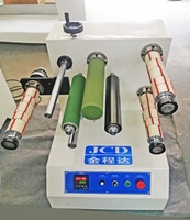 Machine de découpe et de rembobinage de ruban adhésif semi-automatique compacte JCD à grande vitesse, facile à utiliser, pour ruban BOPP et Kraft de 600 mm, moteur 1 CV simple.
