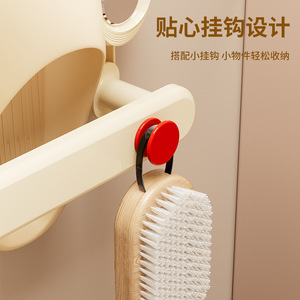 Support mural pour pantoufles à ventouse, sans perçage, rangement mural pour salle de bain, support à pantoufles domestique, vente en gros - Product Image 3