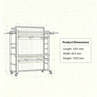 Étagère de présentation en bois pour magasin de détail, présentoir pour magasin de vêtements
