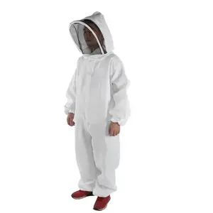 High Quality Beekeeping Tool 100% Cotton Beekeeper Bee Clothing Bee Suit Veil