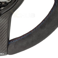 Volant sport en cuir avec garniture en carbone sec pour BMW F01 F10 F11 F13 X5 F15 X6 F16 F20 F22 F30 F32 M3 F80 M4 F82 F90