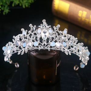 Corona de Aleación Estilo Coreano <span class=keywords><strong>para</strong></span> Novia, Accesorios <span class=keywords><strong>para</strong></span> el Cabello de Princesa <span class=keywords><strong>para</strong></span> Vestido de Novia, Corona Barroca <span class=keywords><strong>para</strong></span> Novia, Tocado <span class=keywords><strong>para</strong></span> el Cabello - Product Image 6