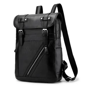 Fashion designer luxury high quality men's travel business Computer Notebook Backpack Waterproof Leather Backpack School Bag