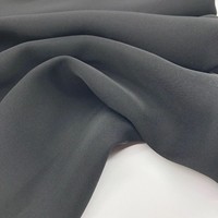 Tissu Nida Polyester Noir Normal pour Thobe Robe Arabe Vêtements Islamiques Musulmans Abaya Arabe