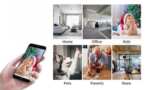 Mini không dây Home an ninh máy ảnh 1080P HD với CMOS cảm biến hình ảnh đám mây thẻ nhớ dữ liệu lưu trữ tùy chọn nhỏ <span class=keywords><strong>wifi</strong></span> đồng hồ - Product Image 3