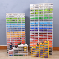 Boîtes de rangement en plastique pour pièces détachées, bacs de rangement en plastique pour entrepôt, boîtes de rangement en plastique transparentes miniatures, boîtes de rangement en plastique transparentes