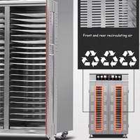 Industriële voedseldroger van koolstofstaal, elektrisch, voor fruit, groenten en vlees, 220V.