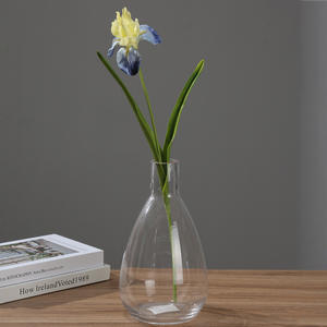 Fleur <span class=keywords><strong>d</strong></span>'<span class=keywords><strong>iris</strong></span> artificielle à longue tige en PU effet toucher réel de 22,8 pouces pour la <span class=keywords><strong>d</strong></span>écoration de mariages, mariées, maison, cuisine, fêtes et arrangements floraux - Product Image 2