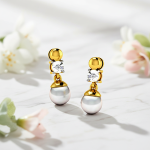 Boucles d'oreilles solitaires en moissanite naturelle, plaquées or, en argent sterling, pierre facettée, minimalistes, pour femmes - Product Image 2