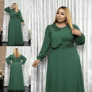 Новое Стильное зеленое платье с длинным рукавом для женщин одежда модные повседневные платья для осени