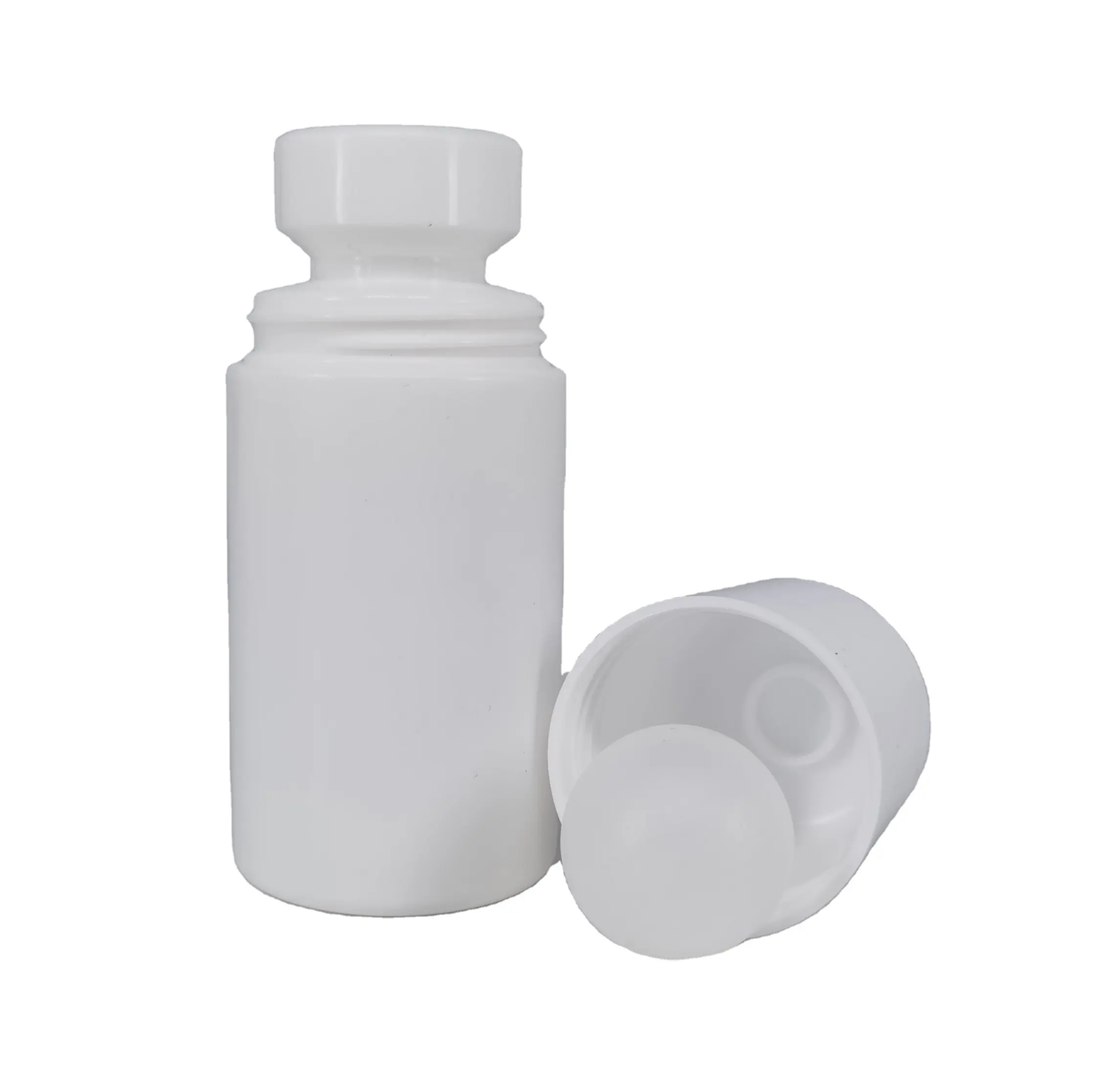 60ml 2 Unzen leere nachfüllbare weiße Kunststoff-Parfums aus ätherischem Öl rollen auf Flasche für Deodorant behälter mit Rollerball