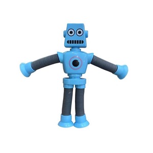 Juguete de Descompresión Creativo para Niños, Tubo Telescópico de Dibujos Animados, Rompecabezas Extensible, Robot Luminoso que Cambia de Forma - Product Image 1