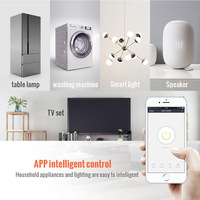 Interrupteur intelligent WiFi Tuya avec contrôle à distance par application, système de maison intelligente, disjoncteur intelligent 10A 250V