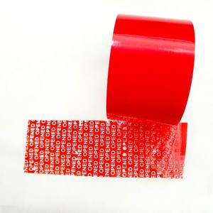 Logotipo personalizado Anti-falsificación Cinta de vacío <span class=keywords><strong>abierto</strong></span> Cinta de embalaje de sellado de cartón autoadhesiva - Product Image 2