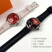 Reloj Inteligente Global H81 4G con Pantalla AMOLED, Cargador Inalámbrico de Silicona, IP67, Control WiFi, Brújula, Cámara, Android, SIM