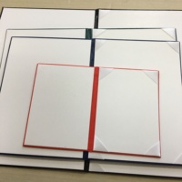 Porte-documents de luxe en similicuir personnalisé avec logo, format A4, rembourré, pour diplôme, cérémonie de remise des diplômes, prix d'usine
