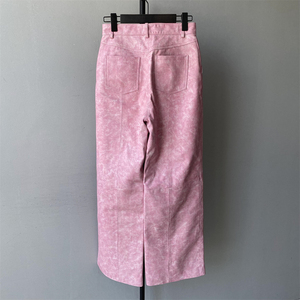 <span class=keywords><strong>Pantaloni</strong></span> lunghi di lusso in <span class=keywords><strong>vera</strong></span> <span class=keywords><strong>pelle</strong></span> di pecora a vita alta con cerniera larga all'ingrosso con Logo personalizzato da <span class=keywords><strong>donna</strong></span> <span class=keywords><strong>pantaloni</strong></span> morbidi in <span class=keywords><strong>vera</strong></span> <span class=keywords><strong>pelle</strong></span> - Product Image 2