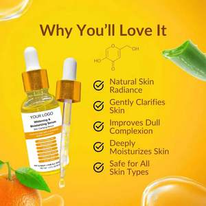 Suero Facial y Corporal Antienvejecimiento con Vitamina C, Vitamina <span class=keywords><strong>E</strong></span>, Aloe Vera, Té Verde y B5, Exfoliante Líquido Blanqueador, Antiarrugas - Product Image 2