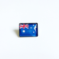 Épinglette en émail personnalisée avec drapeau national australien, badge en métal pour souvenir de voyage et collection culturelle, cadeau