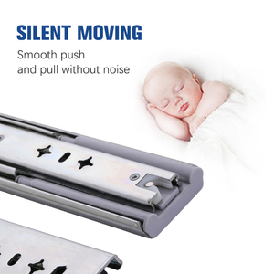 Foxslide 냉간 압연 스틸 소프트 클로즈 슬라이드 53mm 115Kg 녹 방지 볼 베어링 Rv 트레일러 서랍 용 - Product Image 3