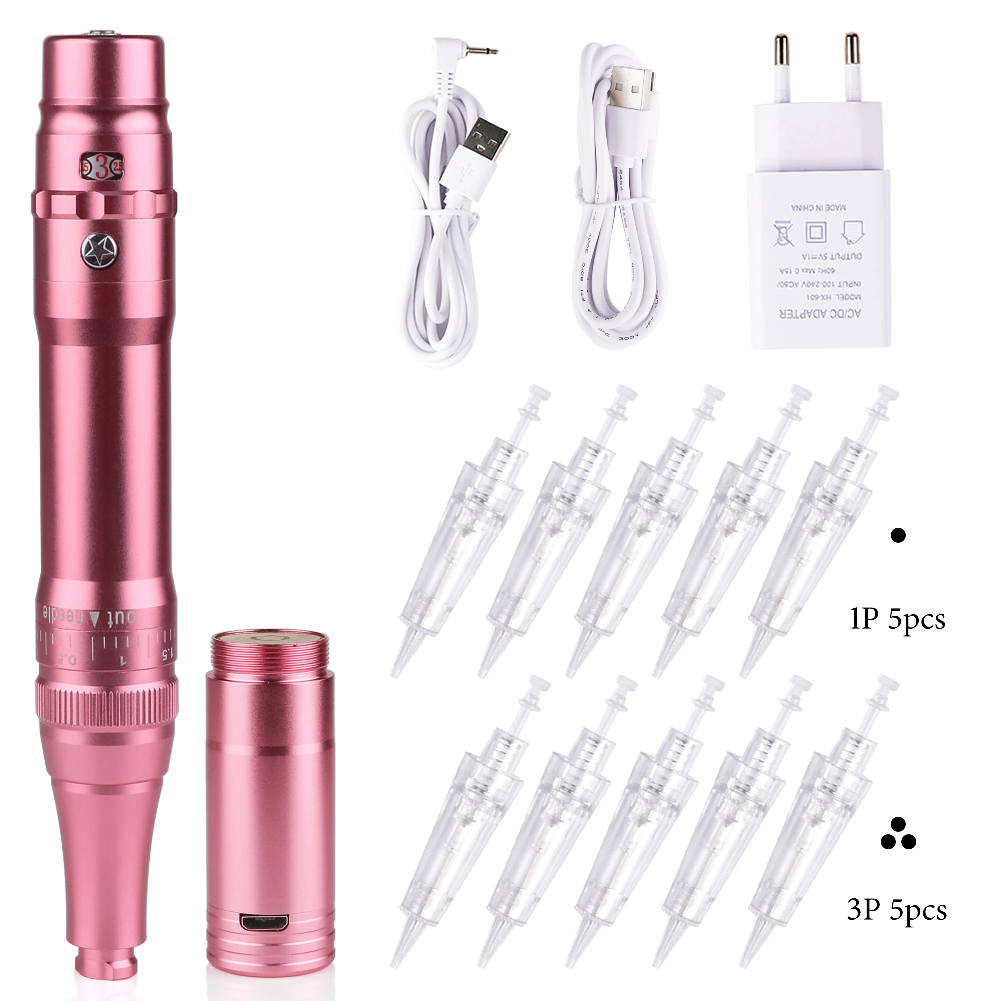 Rose rouge + 10 aiguilles