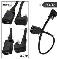 Cable USB tipo C en forma de ángulo, OTG, macho a diferentes tipos de usb para teléfono móvil