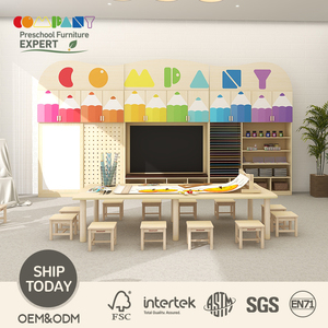 Muebles Modernos de Madera <span class=keywords><strong>para</strong></span> Jardín de Infancia, Estación de Arte <span class=keywords><strong>Digital</strong></span> <span class=keywords><strong>para</strong></span> <span class=keywords><strong>Preescolar</strong></span>, Área Creativa Multimedia <span class=keywords><strong>para</strong></span> el Aula - Product Image 1