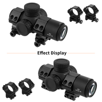 FOCUHUNTER 3X Vista de caza Iluminación roja Amplio campo de visión 3x30 Alcance telescópico táctico 1200g Alcance de prisma a prueba de golpes
