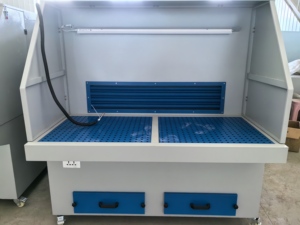 Tavolo Industriale Portatile Autopulente Antideflagrante con Aspirazione Verso il Basso per Levigatura e Lucidatura - Product Image 4