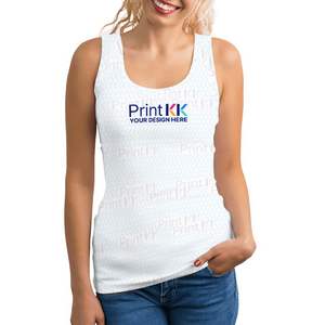 Image personnalisée Hauts d'entraînement sans manches à la mode pour femmes Matériau spandex Imprimé personnalisé Léger Respirant Sans couture pour le fitness d'été - Product Image 1