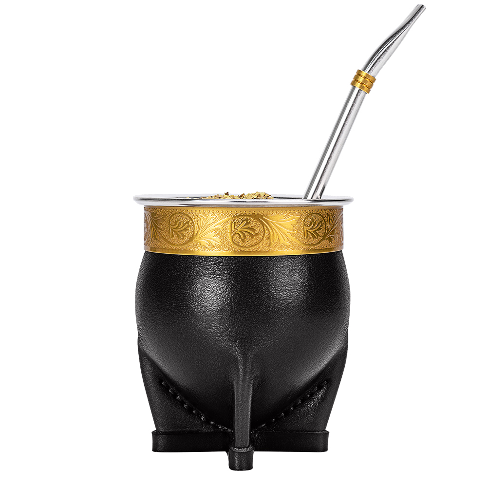 Black Cup and Straw