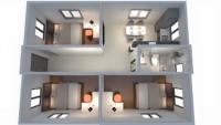 Vente en gros d'usine : Maison conteneur Hongyu Dinghao confortable de 30/40 pieds avec une excellente résistance au feu, idéale pour les familles