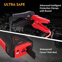 Mini démarreur de saut portable avec batterie au lithium 12V avec chargeur de suralimentation de compresseur d'air pour démarreur de voiture