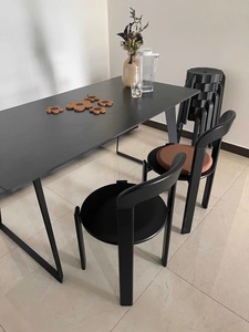 Silla de Comedor de Madera Zxm, Silla con Respaldo para Sala de Estar, Silla Sencilla para Negociaciones en Casa - Product Image 6