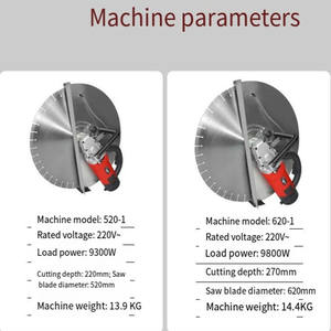 Mesin pemotong pintu listrik/air, penggiling sudut besar tunggal bagian kuat, mesin pemotong pintu Motor beton pemotong Dinding - Product Image 5